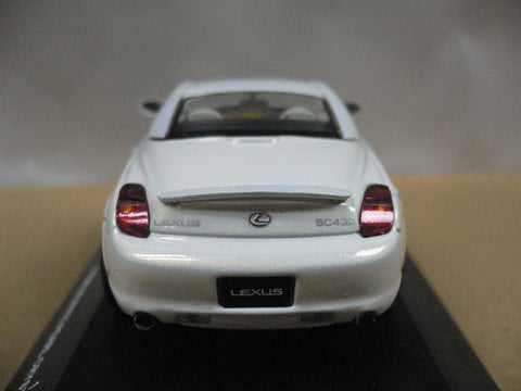 KYOSHO JCOLLECTION 1/43 LEXUS SC430 2005 CLOSED ROOF WHITE PEARL CRYSTAL SHINE (JC14003W) (10206) (PIU50)