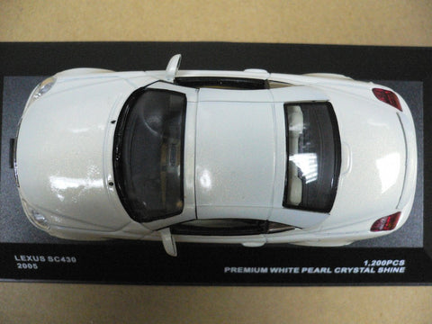KYOSHO JCOLLECTION 1/43 LEXUS SC430 2005 CLOSED ROOF WHITE PEARL CRYSTAL SHINE (JC14003W) (10206) (PIU50)