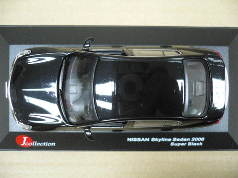 JCOLLECTION 1/43 NISSAN SKYLINE SEDAN 2006 SUPER BLACK (PIU50)