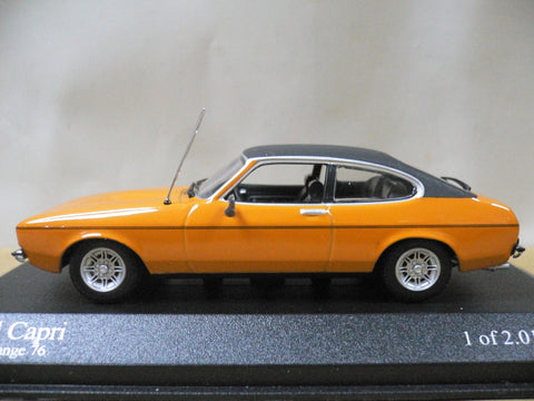 MINICHAMPS 1/43 FORD CAPRI II 1974-77 ORANGE (400 081201) (04254) (PIU126)