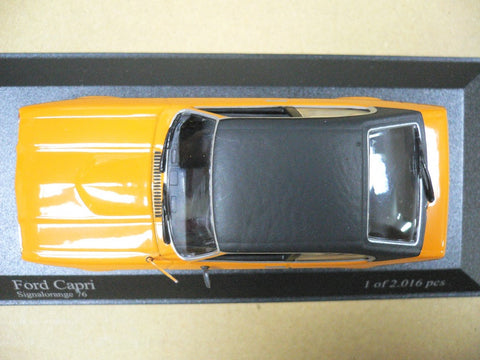 MINICHAMPS 1/43 FORD CAPRI II 1974-77 ORANGE (400 081201) (04254) (PIU126)