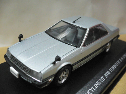 DISM 1/43 NISSAN SKYLINE HT 2000 TURBO GT-E.S 1981 SILVER KHR30 (07666) (JPA212)