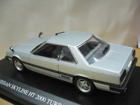 DISM 1/43 NISSAN SKYLINE HT 2000 TURBO GT-E.S 1981 SILVER KHR30 (07666) (JPA212)