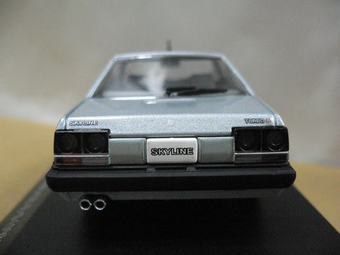 DISM 1/43 NISSAN SKYLINE HT 2000 TURBO GT-E.S 1981 SILVER KHR30 (07666) (JPA212)