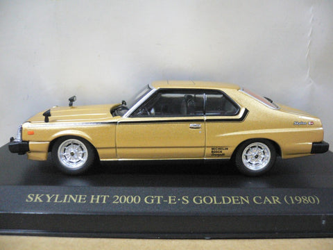 DISM 1/43 NISSAN SKYLINE HT 2000 GT-E.S 1980 GOLDEN KHGC211 (07864) (PIU120)