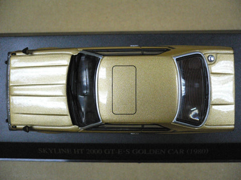 DISM 1/43 NISSAN SKYLINE HT 2000 GT-E.S 1980 GOLDEN KHGC211 (07864) (PIU120)