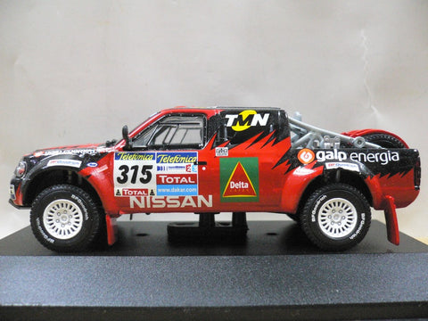JCOLLECTION 1/43 NISSAN NAVARA PICK UP PARIS DAKAR 2005 RED #315 (MNP210) (01001) (PIU75)