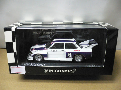 MINICHAMPS 1/43 BMW 320i Grp.5 R.PETERSON DRM 1977 #21 (400 772321) (07184) (PIU131)