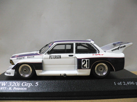 MINICHAMPS 1/43 BMW 320i Grp.5 R.PETERSON DRM 1977 #21 (400 772321) (07184) (PIU131)