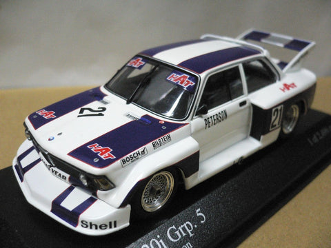 MINICHAMPS 1/43 BMW 320i Grp.5 R.PETERSON DRM 1977 #21 (400 772321) (07184) (PIU131)