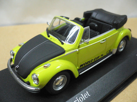 MINICHAMPS 1/43 VW 1303 CABRIOLET 1974 GREEN (430 055141) (07292) (PIU120)