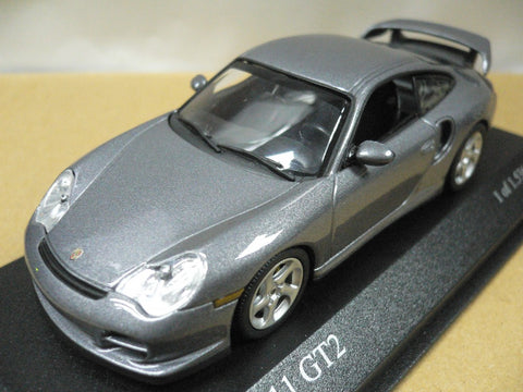MINICHAMPS 1/43 PORSCHE 911 GT2 2001 GREY (430 060122) (05049) (PIU105)