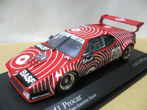 MINICHAMPS 1/43 BMW M1 PROCAR GS TEAM BASF H.J. STUCK 1980 #80 (430 802590) (04664) (PIU101)