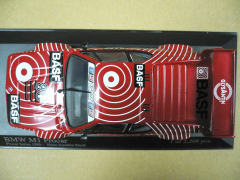 MINICHAMPS 1/43 BMW M1 PROCAR GS TEAM BASF H.J. STUCK 1980 #80 (430 802590) (04664) (PIU101)