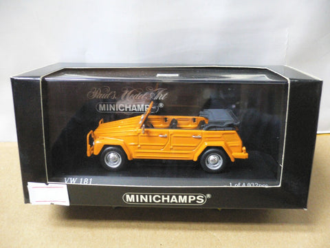 MINICHAMPS 1/43 VW 181 Kuebelwagen 1969-79 ORANGE (430 050030) (03665) (PIU112)