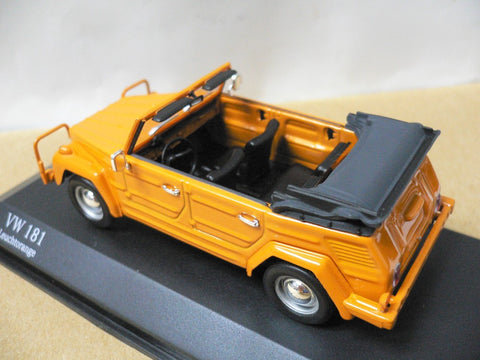 MINICHAMPS 1/43 VW 181 Kuebelwagen 1969-79 ORANGE (430 050030) (03665) (PIU112)