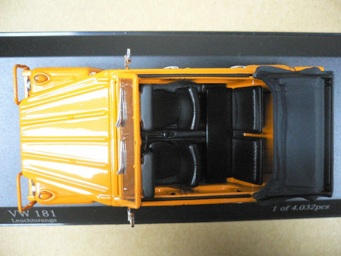 MINICHAMPS 1/43 VW 181 Kuebelwagen 1969-79 ORANGE (430 050030) (03665) (PIU112)