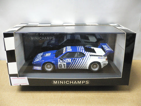 MINICHAMPS 1/43 BMW M1 DENIM H.HEYER #81 (430 802581) (01812) (WKG)