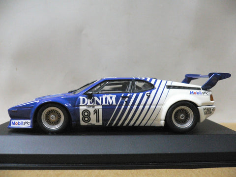 MINICHAMPS 1/43 BMW M1 DENIM H.HEYER #81 (430 802581) (01812) (WKG)