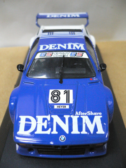MINICHAMPS 1/43 BMW M1 DENIM H.HEYER #81 (430 802581) (01812) (WKG)