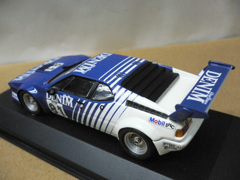MINICHAMPS 1/43 BMW M1 DENIM H.HEYER #81 (430 802581) (01812) (WKG)