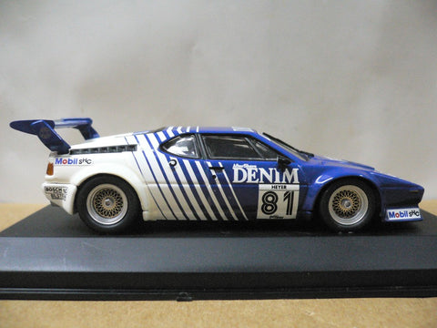 MINICHAMPS 1/43 BMW M1 DENIM H.HEYER #81 (430 802581) (01812) (WKG)