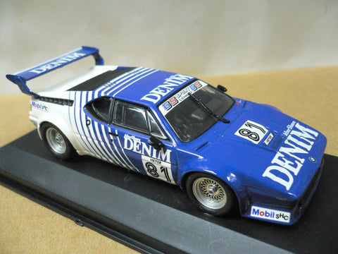 MINICHAMPS 1/43 BMW M1 DENIM H.HEYER #81 (430 802581) (01812) (WKG)