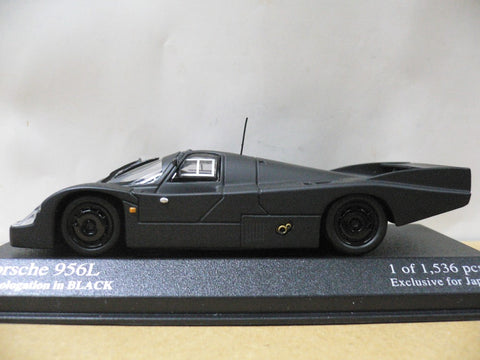 MINICHAMPS KYOSHO 1/43 PORSCHE 956L HOMOLOGATION IN BLACK (422 826593) (08059) (PIU104)
