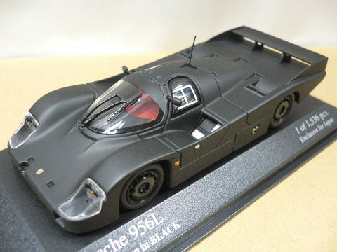 MINICHAMPS KYOSHO 1/43 PORSCHE 956L HOMOLOGATION IN BLACK (422 826593) (08059) (PIU104)