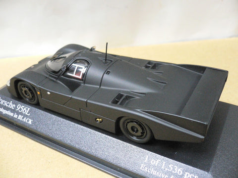 MINICHAMPS KYOSHO 1/43 PORSCHE 956L HOMOLOGATION IN BLACK (422 826593) (08059) (PIU104)