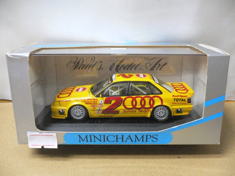 MINICHAMPS 1/43 AUDI V8 QUATTRO EVO BELGIAN PROCAR 1993 HEMROULLE #2 (MIN 931121) (00292) (WKG)