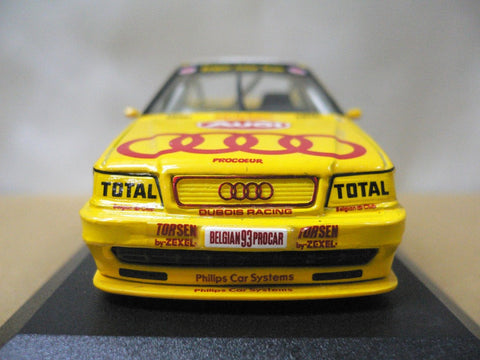 MINICHAMPS 1/43 AUDI V8 QUATTRO EVO BELGIAN PROCAR 1993 HEMROULLE #2 (MIN 931121) (00292) (WKG)