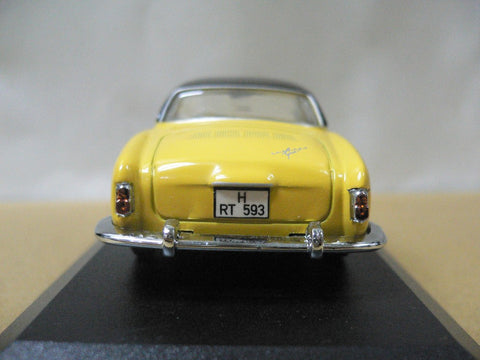 MINICHAMPS 1/43 KARMANN GHIA COUPE 1955-1959 YELLOW BLACK (MIN 005004) (00141) (WKG)