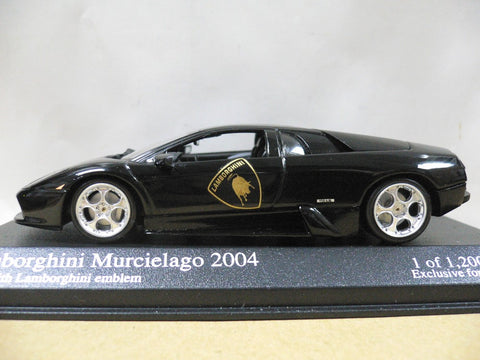 MINICHAMPS KYOSHO 1/43 LAMBORGHINI MURCIELAGO 2004 BLACK (403 103523) (07743) (PIU131)