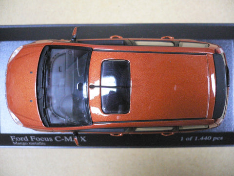 MINICHAMPS 1/43 FORD FOCUS C-MAX 2003 ORANGE METALLIC (400 083000) (05238) (PIU150)