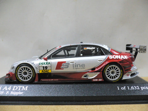 MINICHAMPS 1/43 AUDI A4 DTM 2005 AUDI SPORT TEAM JOEST F.STIPPER #19 (400 051419) (06582) (PIU120)