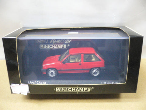 MINICHAMPS 1/43 OPEL CORSA 1983 RED (400 045000) (06289) (PIU96)