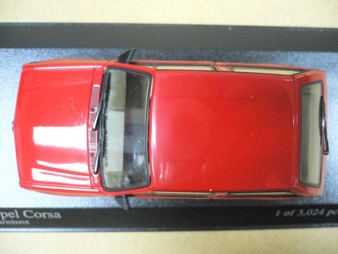 MINICHAMPS 1/43 OPEL CORSA 1983 RED (400 045000) (06289) (PIU96)