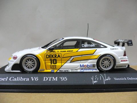 MINICHAMPS 1/43 OPEL CALIBRA V6 4X4 DTM 1995 TEAM JOEST Y.DALMAS #10 (430 954210) (01254) (WKG)