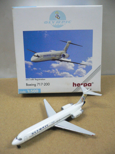 HERPA WINGS 1/500 OLYMPIC AIRWAYS BOEING 717-200 SX-BOA (512251) (PA0)