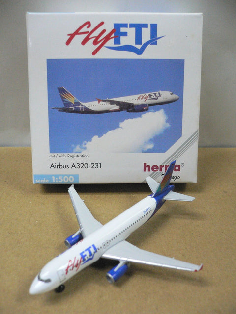 HERPA WINGS 1/500 fly FTI AIRBUS A320-231 D-AFTI (501743) (PA0)