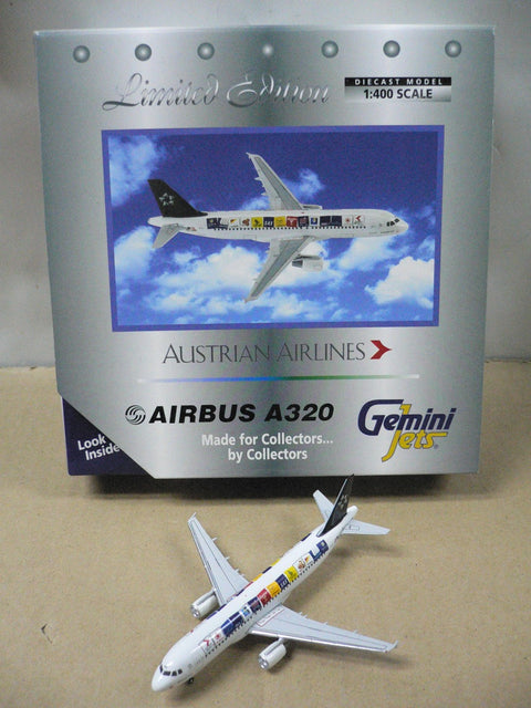 GEMINI JETS 1/400 AUSTRIAN AIRLINES AIRBUS A320 OE-LBR (GJAUA280) (70280) (PIU10)