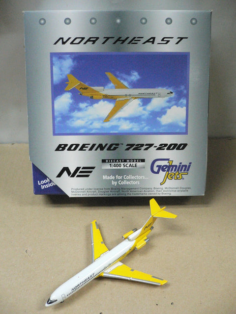 GEMINI JETS 1/400 NORTHEAST AIRLINES BOEING 727-200 N1645 (GJNEA1413) (70141) (PA0)