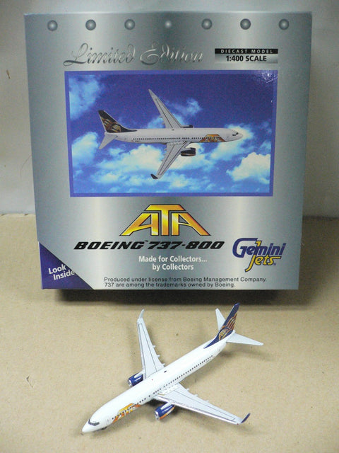 GEMINI JETS 1/400 ATA BOEING 737-800 N301TZ (GJATA250) (70250) (PIU10)