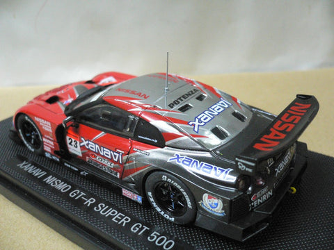 EBBRO 1/43 NISSAN SKYLINE GT-R XANAVI NISMO SUPER GT500 RED SILVER (44044) (PIU98)