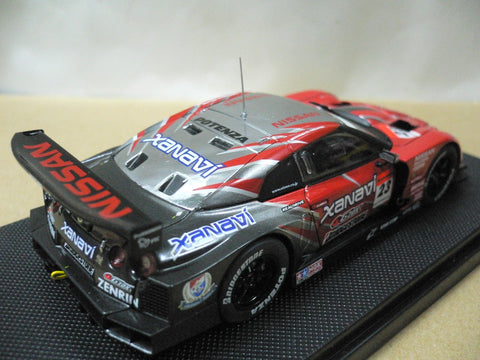 EBBRO 1/43 NISSAN SKYLINE GT-R XANAVI NISMO SUPER GT500 RED SILVER (44044) (PIU98)