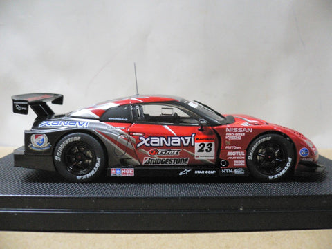 EBBRO 1/43 NISSAN SKYLINE GT-R XANAVI NISMO SUPER GT500 RED SILVER (44044) (PIU98)
