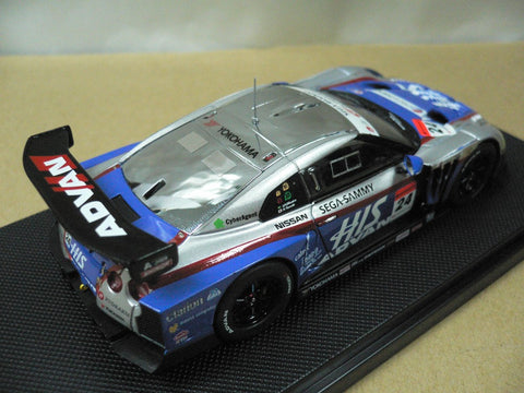 EBBRO 1/43 NISSAN SKYLINE GT-R SUPER GT500 HIS ADVAN KONDO Rd.4 SEPNAG #24 (44428) (PIU122)