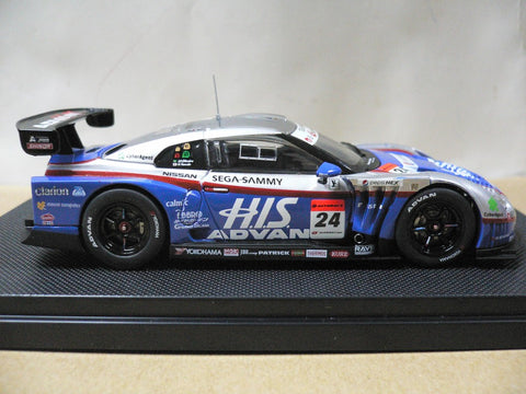 EBBRO 1/43 NISSAN SKYLINE GT-R SUPER GT500 HIS ADVAN KONDO Rd.4 SEPNAG #24 (44428) (PIU122)