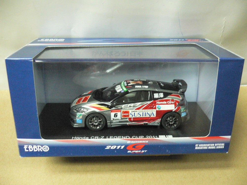 EBBRO 1/43 HONDA CR-Z LEGEND CUP 2011 #6 (44798)– TOYZONE